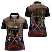 Australia - New Zealand ANZAC Women Polo Shirt Gallipoli ANZAC Cove Landing LT7 - Polynesian Pride