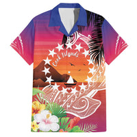 Kia Orana Cook Islands Family Matching Tank Maxi Dress and Hawaiian Shirt Sunset Dream LT7 Dad's Shirt - Short Sleeve Art - Polynesian Pride