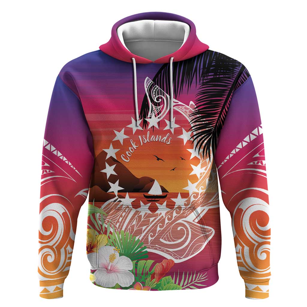 Kia Orana Cook Islands Hoodie Sunset Dream
