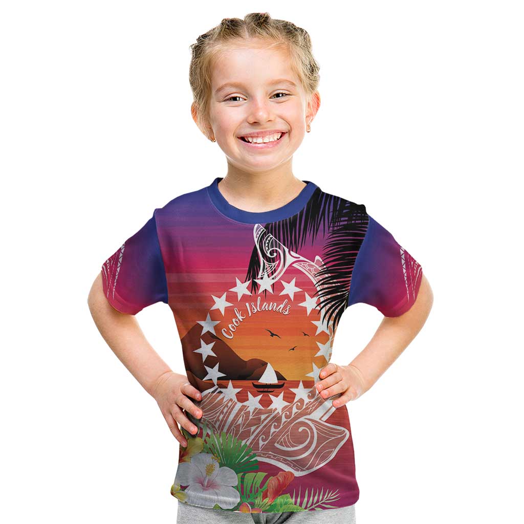 Kia Orana Cook Islands Kid T Shirt Sunset Dream
