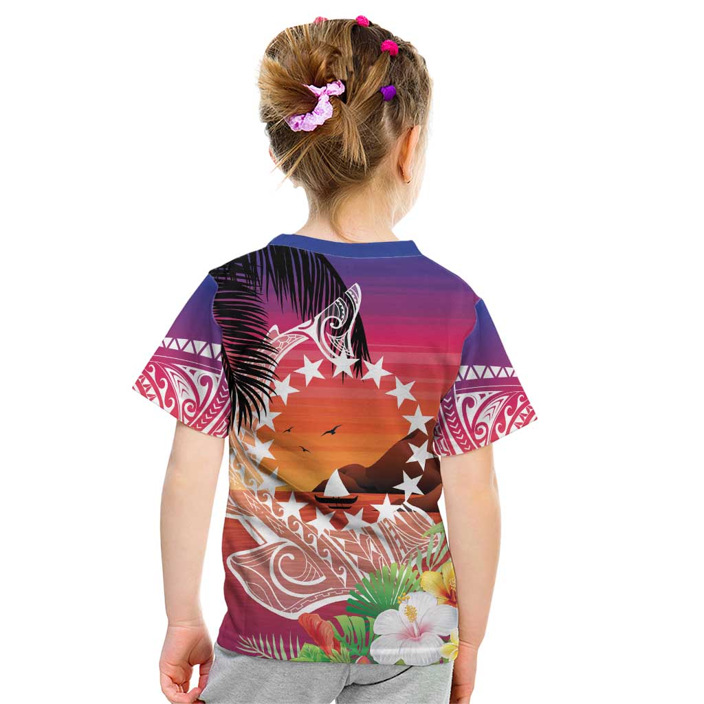 Kia Orana Cook Islands Kid T Shirt Sunset Dream