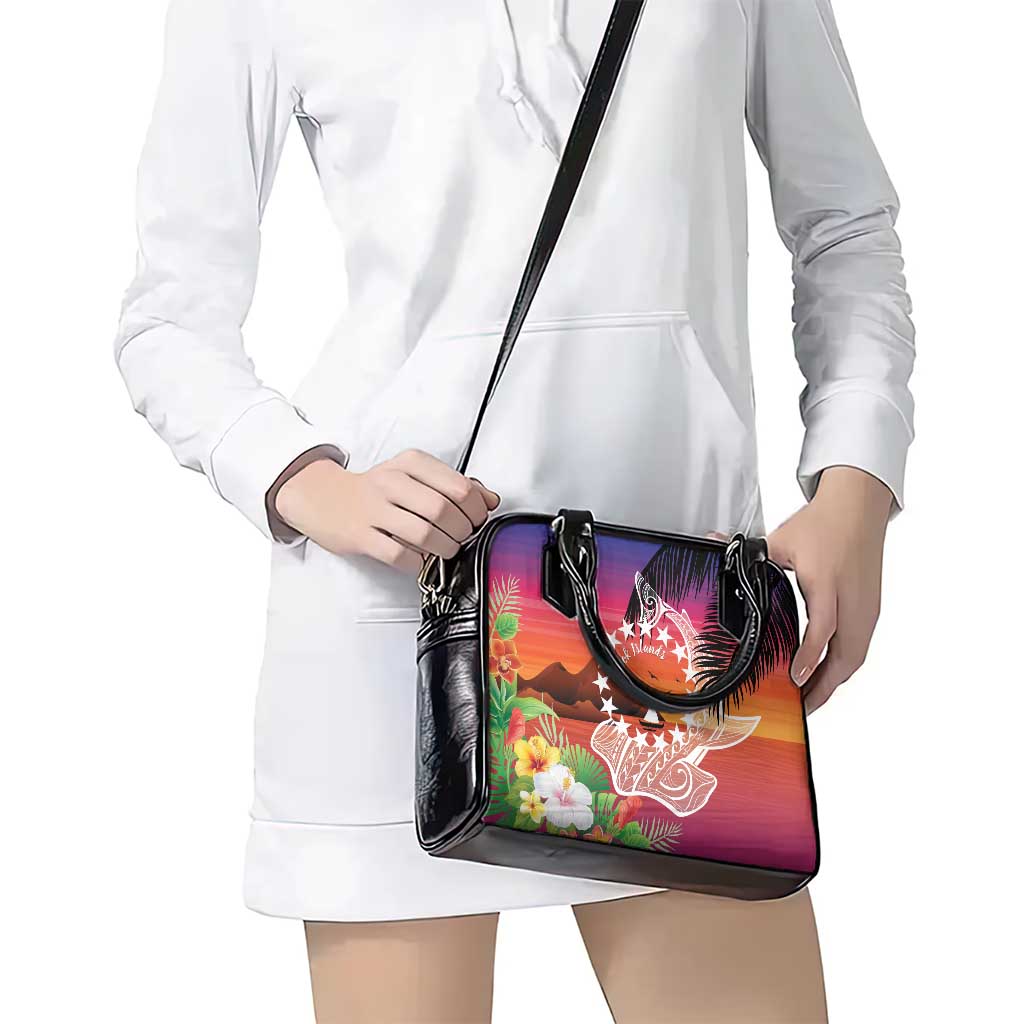 Kia Orana Cook Islands Shoulder Handbag Sunset Dream