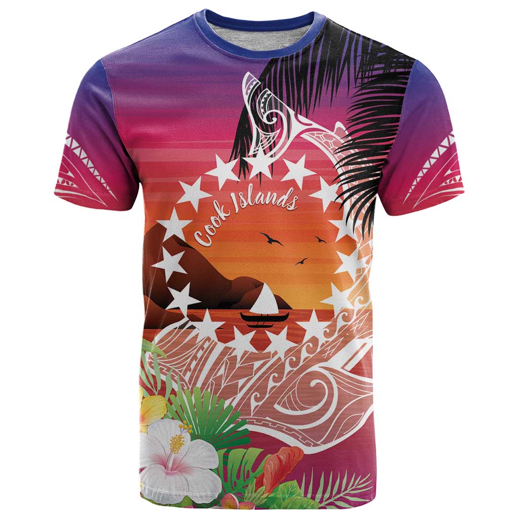 Kia Orana Cook Islands T Shirt Sunset Dream
