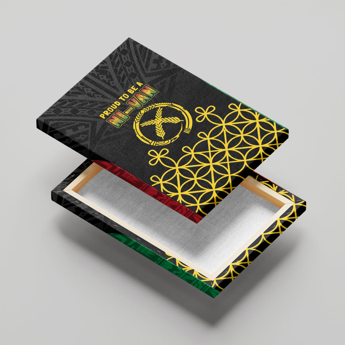 Vanuatu Indipendens Dei Canvas Wall Art Tribal Sand Drawing