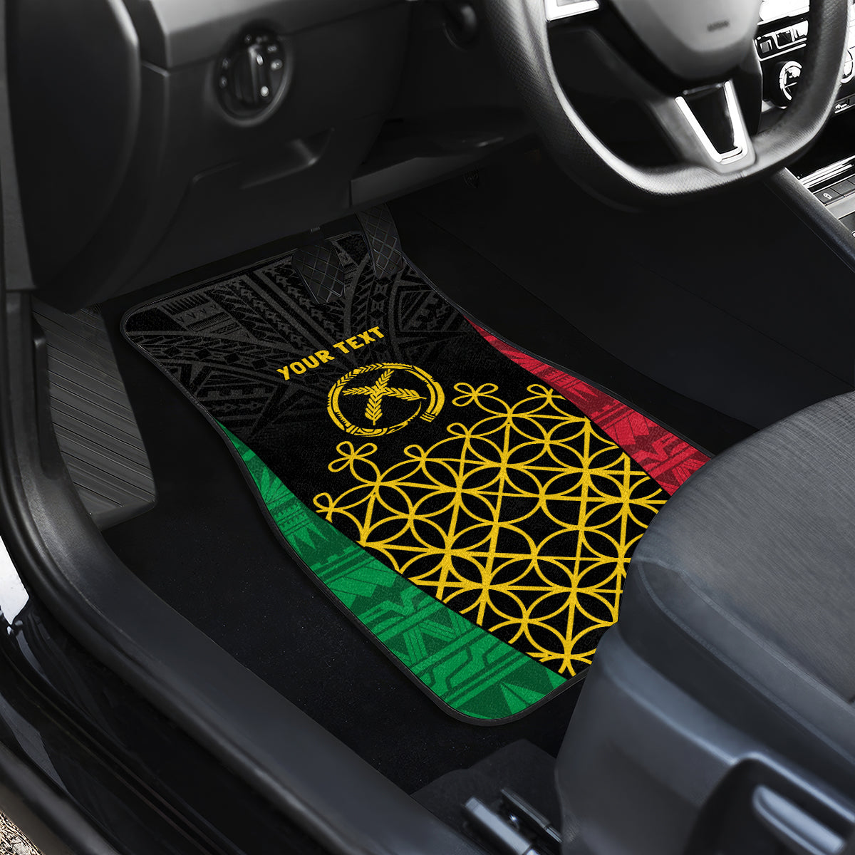Vanuatu Indipendens Dei Car Mats Tribal Sand Drawing
