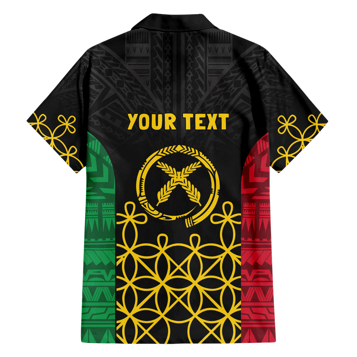 Vanuatu Indipendens Dei Family Matching Short Sleeve Bodycon Dress and Hawaiian Shirt Tribal Sand Drawing LT7 - Polynesian Pride