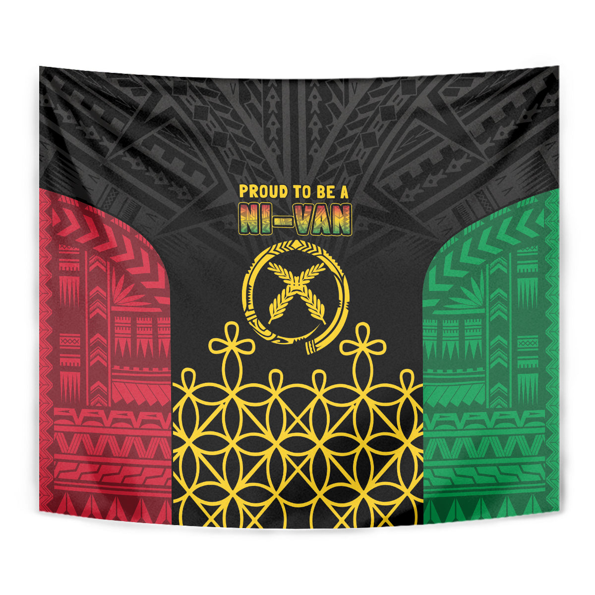 Vanuatu Indipendens Dei Tapestry Tribal Sand Drawing