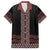 Maori Taniko Patterns Family Matching Long Sleeve Bodycon Dress and Hawaiian Shirt Brown Niho Taniwha Mix Paatiki Motifs