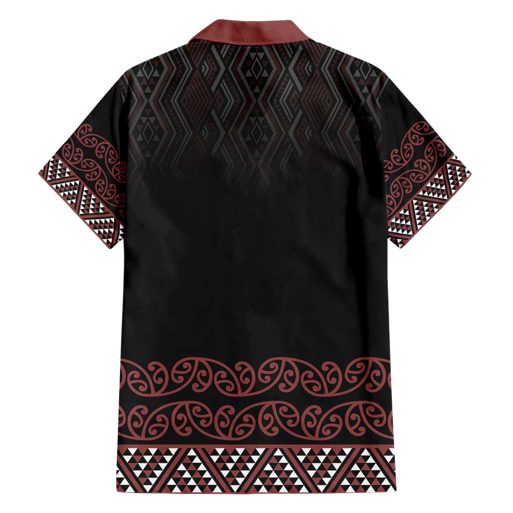 Maori Taniko Patterns Family Matching Short Sleeve Bodycon Dress and Hawaiian Shirt Brown Niho Taniwha Mix Paatiki Motifs LT7 - Polynesian Pride
