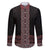 Maori Taniko Patterns Family Matching Short Sleeve Bodycon Dress and Hawaiian Shirt Brown Niho Taniwha Mix Paatiki Motifs