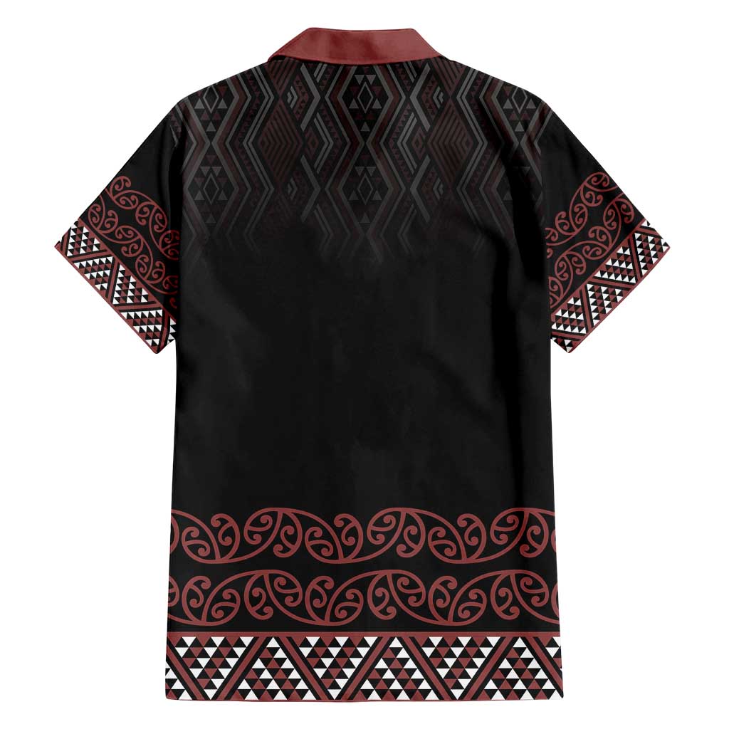 Maori Taniko Patterns Family Matching Tank Maxi Dress and Hawaiian Shirt Brown Niho Taniwha Mix Paatiki Motifs LT7 - Polynesian Pride