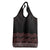 Maori Taniko Patterns Grocery Bag Brown Niho Taniwha Mix Paatiki Motifs