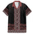 Maori Taniko Patterns Hawaiian Shirt Brown Niho Taniwha Mix Paatiki Motifs