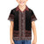Maori Taniko Patterns Hawaiian Shirt Brown Niho Taniwha Mix Paatiki Motifs