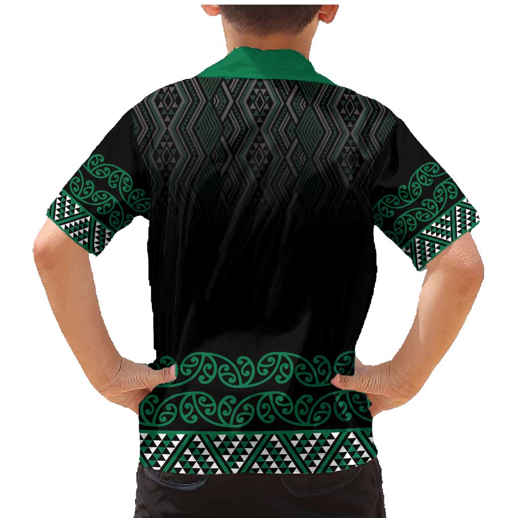 Maori Taniko Patterns Family Matching Mermaid Dress and Hawaiian Shirt Pounamu Niho Taniwha Mix Paatiki Motifs LT7 - Polynesian Pride