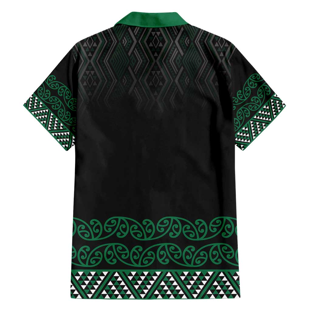 Maori Taniko Patterns Family Matching Off Shoulder Maxi Dress and Hawaiian Shirt Pounamu Niho Taniwha Mix Paatiki Motifs LT7 - Polynesian Pride