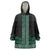 Maori Taniko Patterns Wearable Blanket Hoodie Pounamu Niho Taniwha Mix Paatiki Motifs
