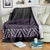Maori Taniko Patterns Blanket Purple Niho Taniwha Mix Paatiki Motifs
