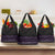 Maori Taniko Patterns Grocery Bag Purple Niho Taniwha Mix Paatiki Motifs