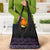 Maori Taniko Patterns Grocery Bag Purple Niho Taniwha Mix Paatiki Motifs