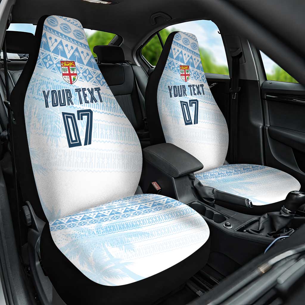 Fiji Rugby Custom Kaiviti Masi Car Seat Cover Turquoise - Polynesian Pride