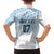 Fiji Rugby Custom Kaiviti Masi Family Matching Off Shoulder Maxi Dress and Hawaiian Shirt Turquoise - Polynesian Pride