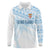 Fiji Rugby Custom Kaiviti Masi Long Sleeve Polo Shirt Turquoise - Polynesian Pride