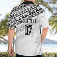 Fiji Rugby Custom Kaiviti Masi Hawaiian Shirt Black - Polynesian Pride