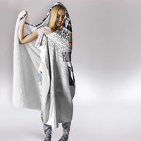 Fiji Rugby Custom Kaiviti Masi Hooded Blanket Black - Polynesian Pride