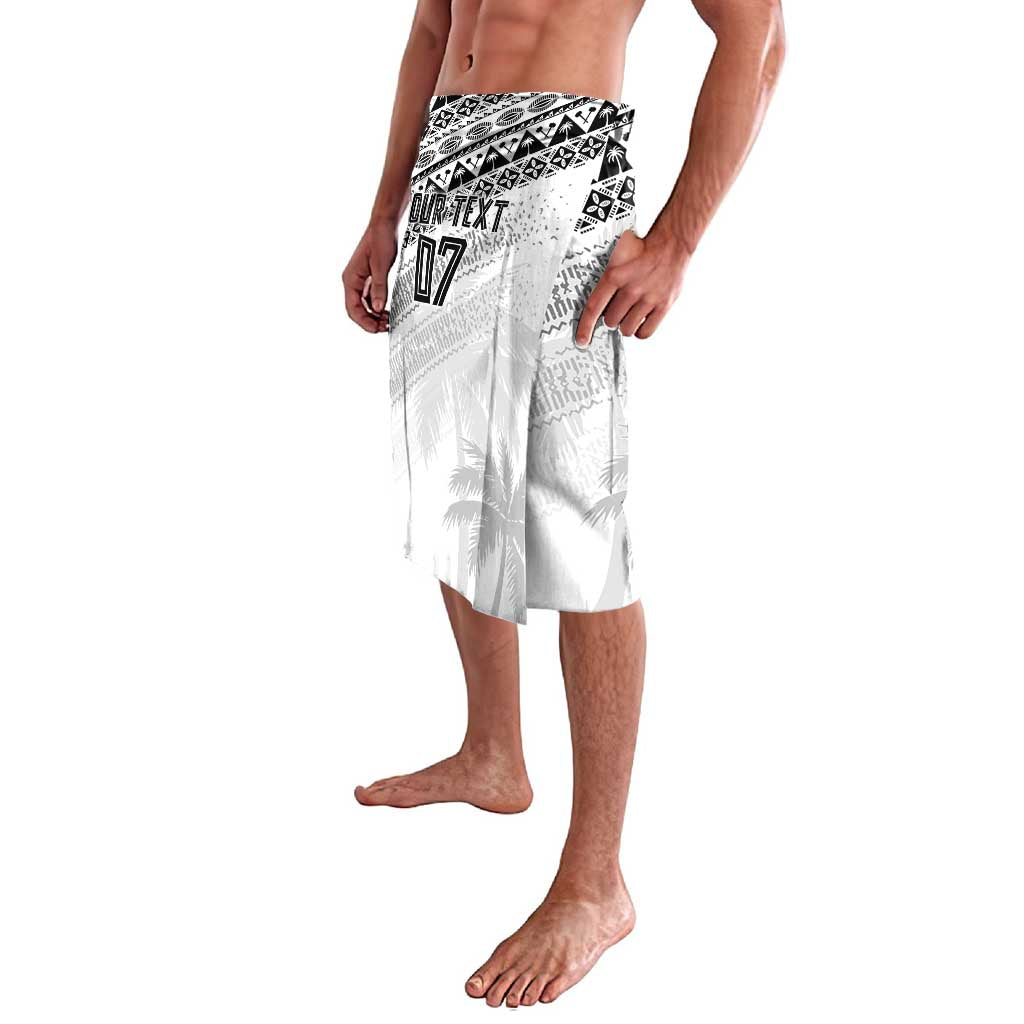 Fiji Rugby Custom Kaiviti Masi Lavalava Black - Polynesian Pride