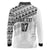 Fiji Rugby Custom Kaiviti Masi Long Sleeve Polo Shirt Black - Polynesian Pride