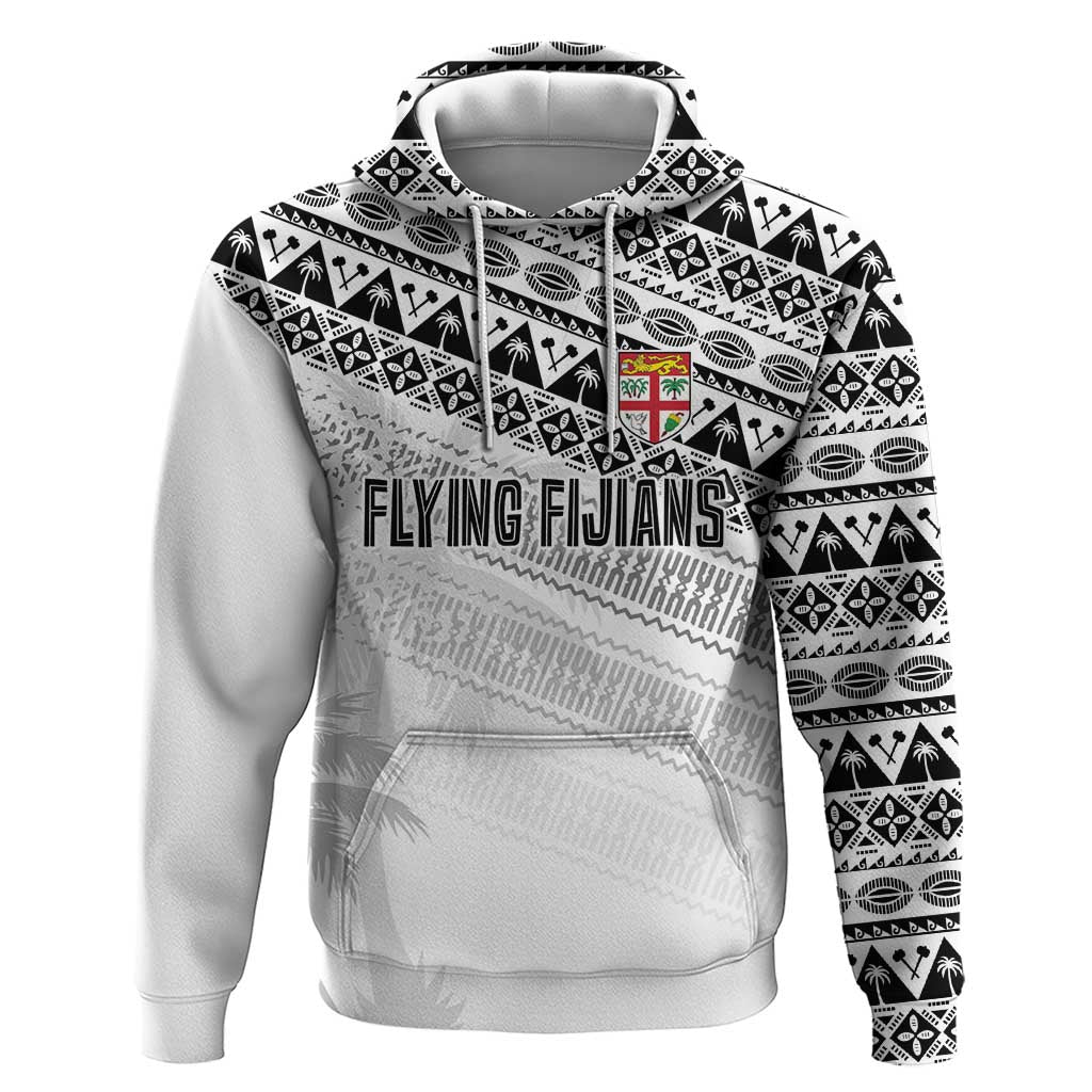 Fiji Rugby Custom Kaiviti Masi Zip Hoodie Black - Polynesian Pride