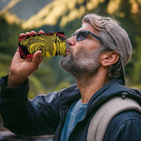Papua New Guinea 49th Independence Day 4 in 1 Can Cooler Tumbler Motuan Revareva Bird-of-Paradise LT7 - Polynesian Pride