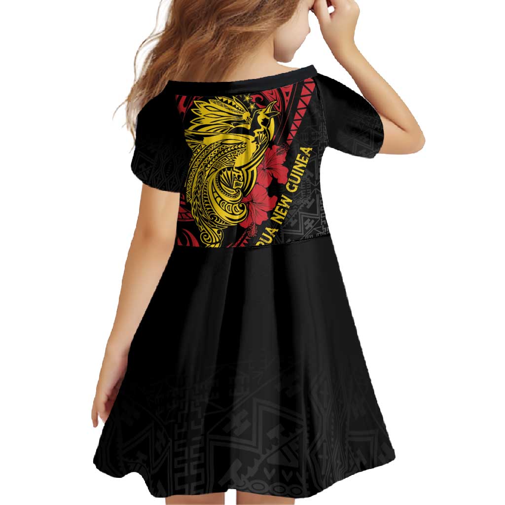 Papua New Guinea 49th Independence Day Family Matching Long Sleeve Bodycon Dress and Hawaiian Shirt Motuan Revareva Bird-of-Paradise LT7 - Polynesian Pride