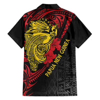 Papua New Guinea 49th Independence Day Family Matching Off Shoulder Maxi Dress and Hawaiian Shirt Motuan Revareva Bird-of-Paradise LT7 - Polynesian Pride
