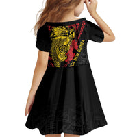 Papua New Guinea 49th Independence Day Family Matching Off Shoulder Short Dress and Hawaiian Shirt Motuan Revareva Bird-of-Paradise LT7 - Polynesian Pride
