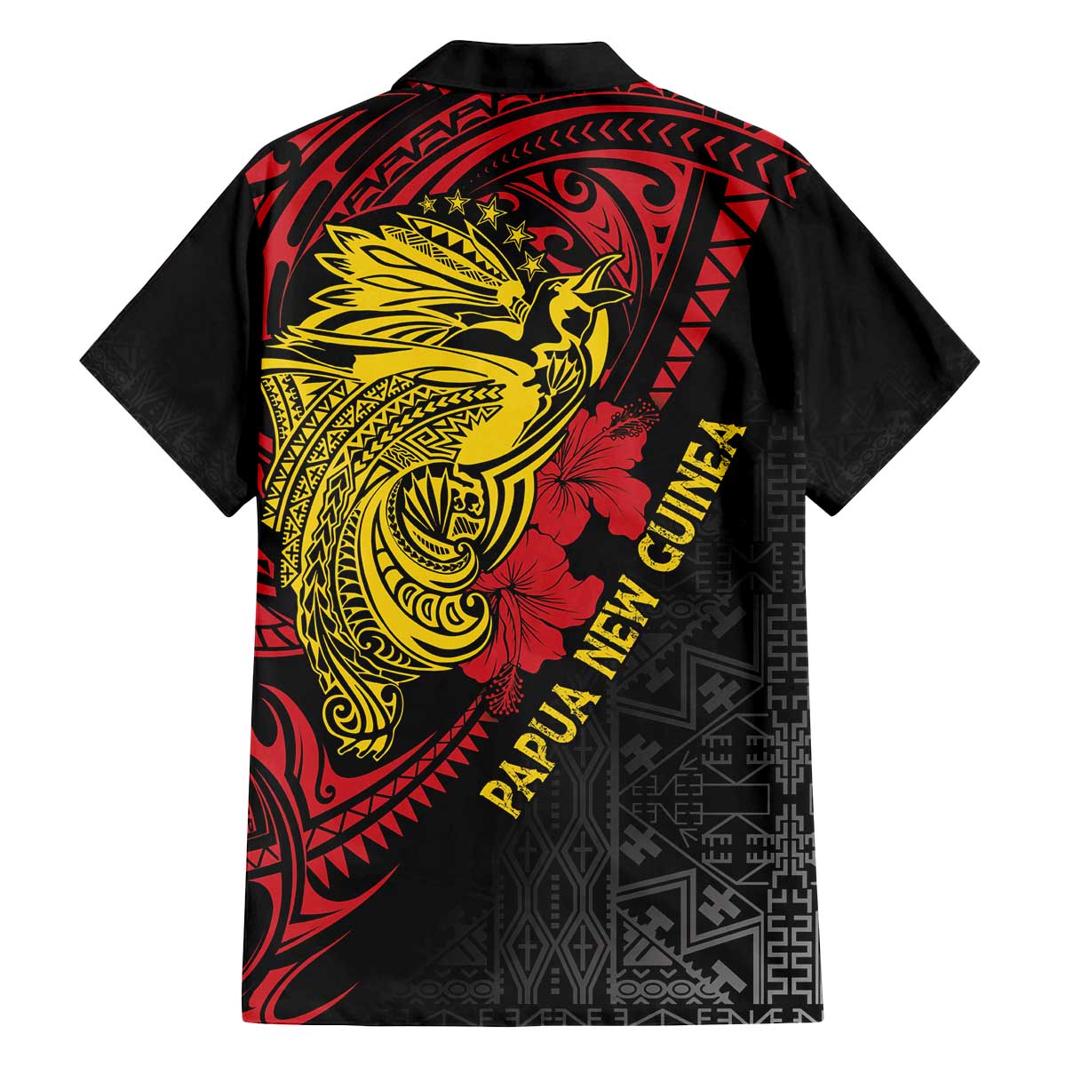 Papua New Guinea 49th Independence Day Family Matching Off Shoulder Short Dress and Hawaiian Shirt Motuan Revareva Bird-of-Paradise LT7 - Polynesian Pride