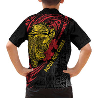 Papua New Guinea 49th Independence Day Family Matching Tank Maxi Dress and Hawaiian Shirt Motuan Revareva Bird-of-Paradise LT7 - Polynesian Pride