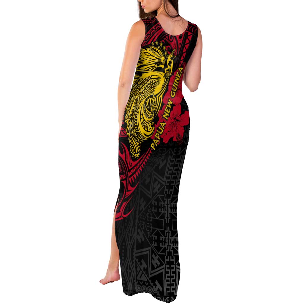 Papua New Guinea 49th Independence Day Tank Maxi Dress Motuan Revareva Bird-of-Paradise LT7 - Polynesian Pride