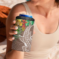 Polynesia 4 in 1 Can Cooler Tumbler Sharks Duo Tropical Brown