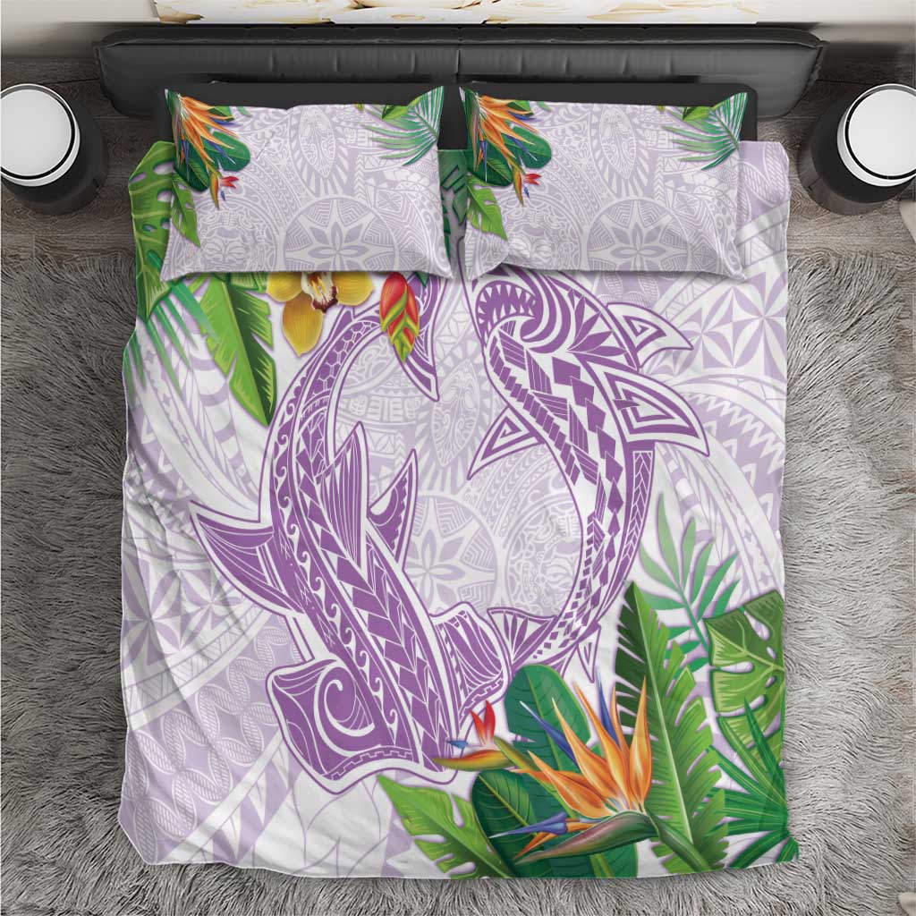 Polynesia Bedding Set Sharks Duo Tropical Lavender LT7 Lavender - Polynesian Pride