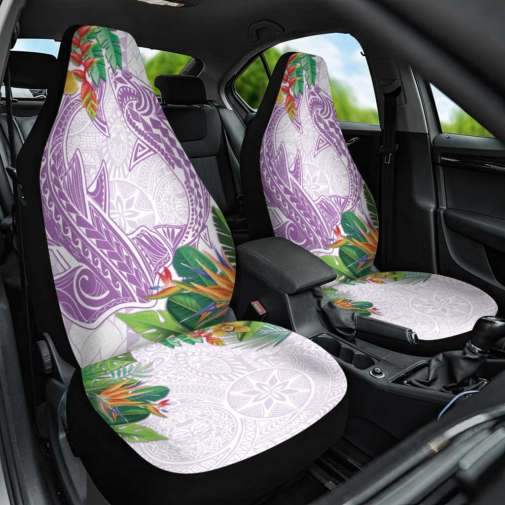 Polynesia Car Seat Cover Sharks Duo Tropical Lavender LT7 One Size Lavender - Polynesian Pride