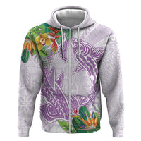 Polynesia Hoodie Sharks Duo Tropical Lavender