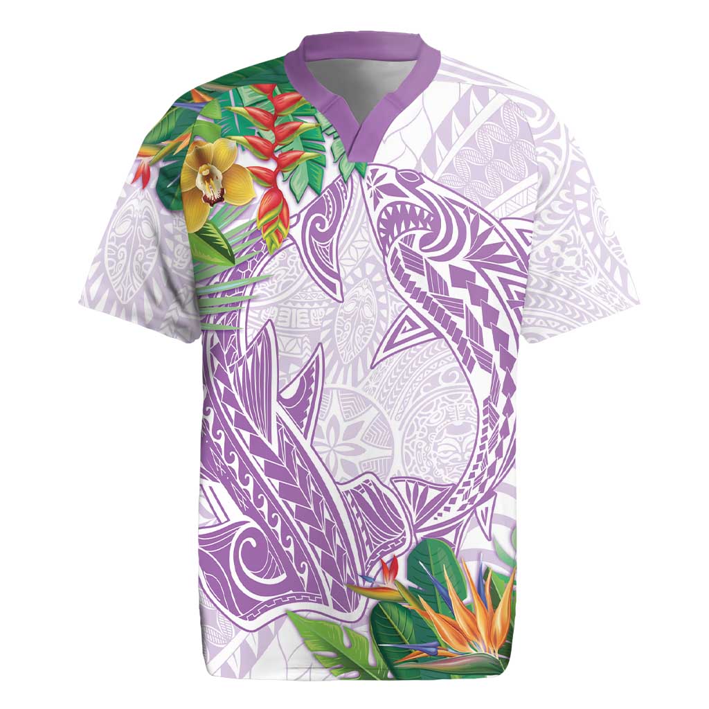 Polynesia Rugby Jersey Sharks Duo Tropical Lavender LT7 Lavender - Polynesian Pride