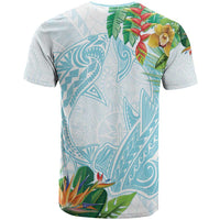 Polynesia T Shirt Sharks Duo Tropical Turquoise