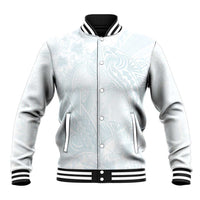 Polynesia Baseball Jacket Sharks Duo Tropical Off White