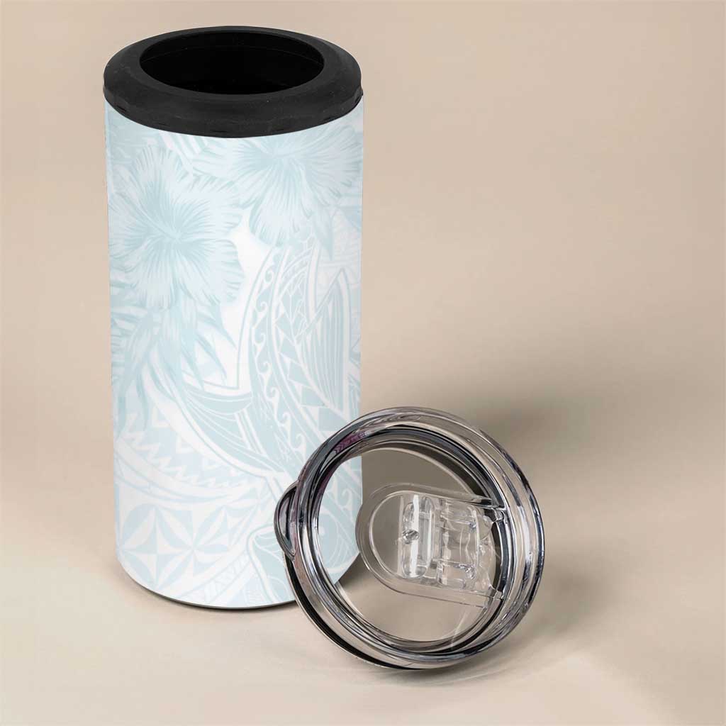 Polynesia 4 in 1 Can Cooler Tumbler Sharks Duo Tropical Off White