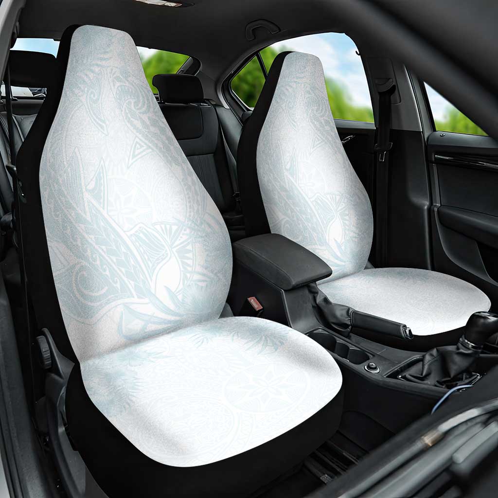 Polynesia Car Seat Cover Sharks Duo Tropical Off White LT7 One Size White - Polynesian Pride