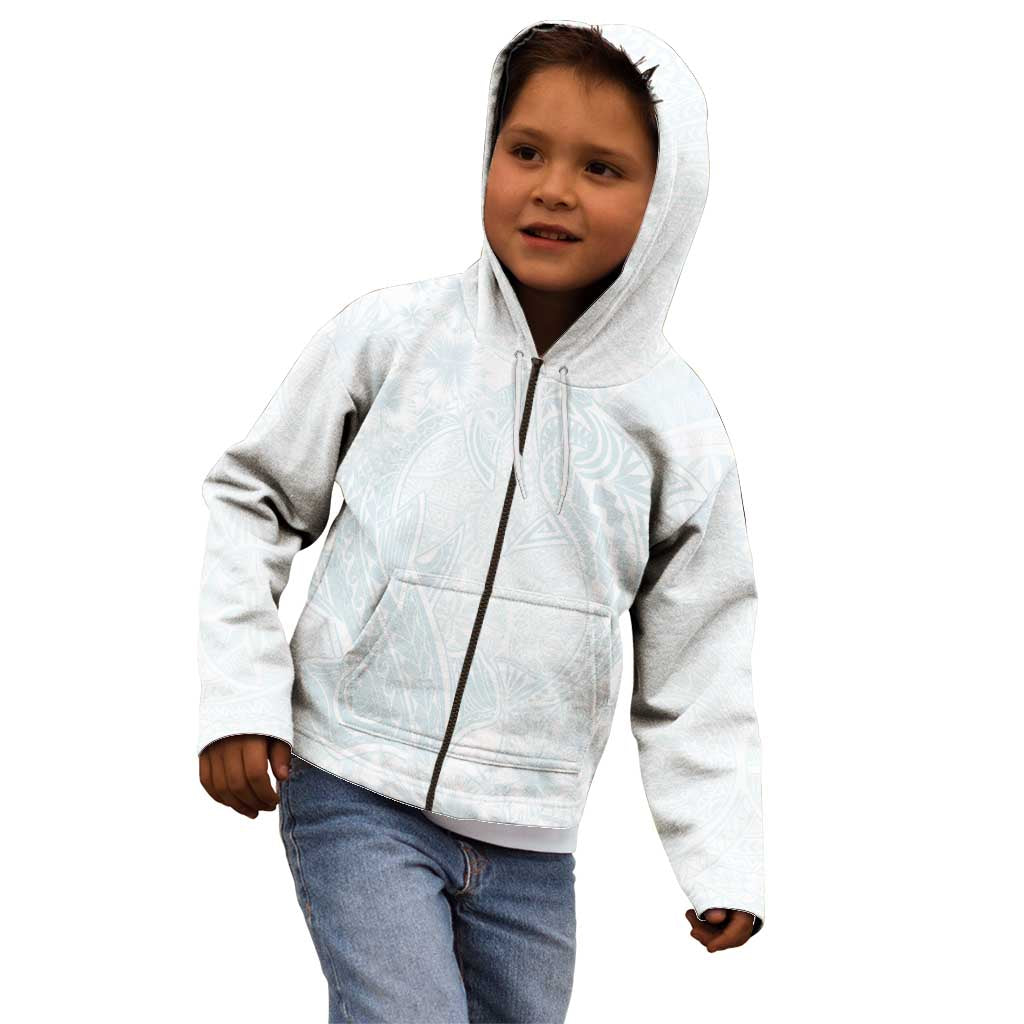 Polynesia Kid Hoodie Sharks Duo Tropical Off White
