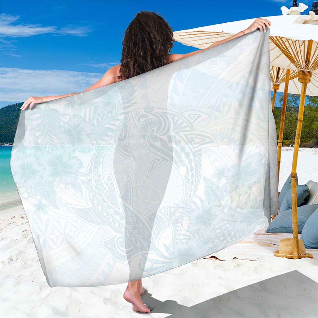 Polynesia Sarong Sharks Duo Tropical Off White